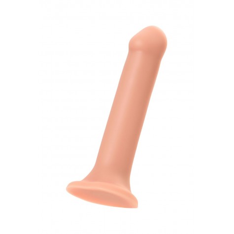 Телесный фаллос на присоске Silicone Bendable Dildo XL - 20 см.